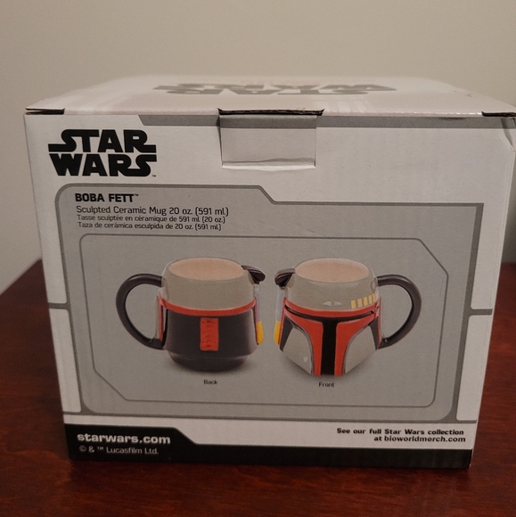 Disney Star Wars Boba Fett 20 oz Ceramic Sculpted Mug - Picture 4 of 7